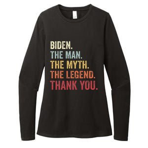 Biden Man Myth Legend Thank You Joe Biden President American Womens CVC Long Sleeve Shirt