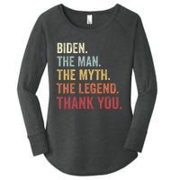 Biden Man Myth Legend Thank You Joe Biden President American Women's Perfect Tri Tunic Long Sleeve Shirt