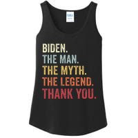 Biden Man Myth Legend Thank You Joe Biden President American Ladies Essential Tank