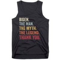 Biden Man Myth Legend Thank You Joe Biden President American Tank Top