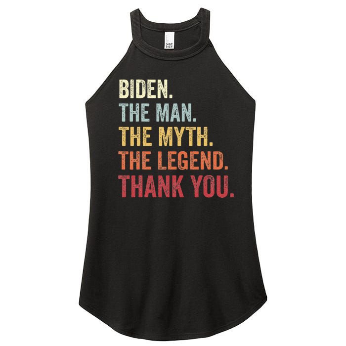 Biden Man Myth Legend Thank You Joe Biden President American Women's Perfect Tri Rocker Tank