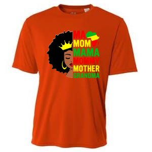 Black Mom Mama Mother Juneteenth Mother's Day Black History Cool Gift Cooling Performance Crew T-Shirt