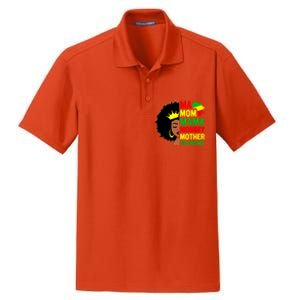 Black Mom Mama Mother Juneteenth Mother's Day Black History Cool Gift Dry Zone Grid Polo