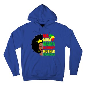 Black Mom Mama Mother Juneteenth Mother's Day Black History Cool Gift Hoodie