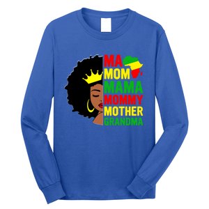 Black Mom Mama Mother Juneteenth Mother's Day Black History Cool Gift Long Sleeve Shirt