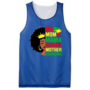 Black Mom Mama Mother Juneteenth Mother's Day Black History Cool Gift Mesh Reversible Basketball Jersey Tank