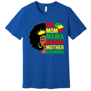 Black Mom Mama Mother Juneteenth Mother's Day Black History Cool Gift Premium T-Shirt