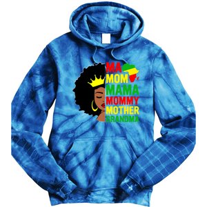 Black Mom Mama Mother Juneteenth Mother's Day Black History Cool Gift Tie Dye Hoodie