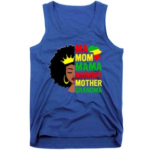 Black Mom Mama Mother Juneteenth Mother's Day Black History Cool Gift Tank Top