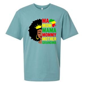 Black Mom Mama Mother Juneteenth Mother's Day Black History Cool Gift Sueded Cloud Jersey T-Shirt