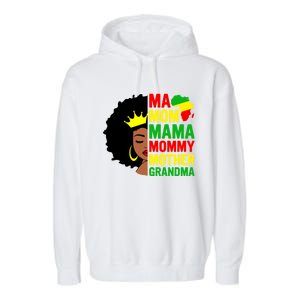 Black Mom Mama Mother Juneteenth Mother's Day Black History Cool Gift Garment-Dyed Fleece Hoodie