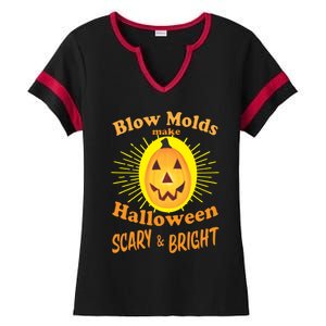 Blow Molds Make Halloween Scary And Bright Gift Ladies Halftime Notch Neck Tee