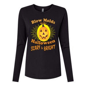 Blow Molds Make Halloween Scary And Bright Gift Womens Cotton Relaxed Long Sleeve T-Shirt