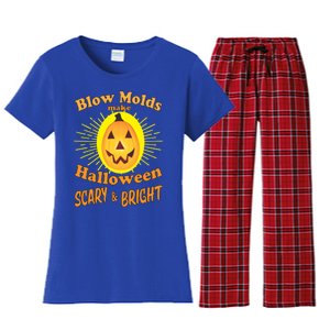 Blow Molds Make Halloween Scary And Bright Gift Women's Flannel Pajama Set