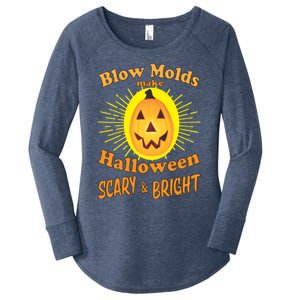 Blow Molds Make Halloween Scary And Bright Gift Women's Perfect Tri Tunic Long Sleeve Shirt