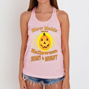 Blow Molds Make Halloween Scary And Bright Gift Women's Knotted Racerback Tank