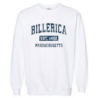 Billerica Massachusetts Ma Vintage Sports Design Garment-Dyed Sweatshirt