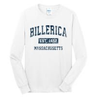 Billerica Massachusetts Ma Vintage Sports Design Tall Long Sleeve T-Shirt