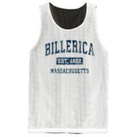 Billerica Massachusetts Ma Vintage Sports Design Mesh Reversible Basketball Jersey Tank