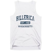 Billerica Massachusetts Ma Vintage Sports Design Tank Top