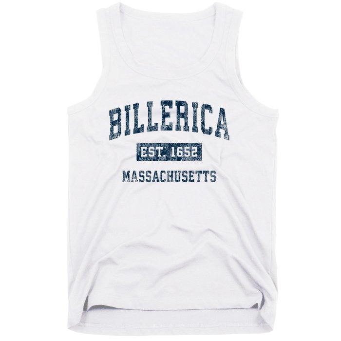 Billerica Massachusetts Ma Vintage Sports Design Tank Top