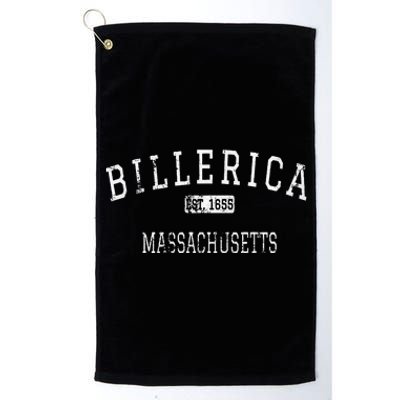 Billerica Massachusetts Ma Vintage Platinum Collection Golf Towel