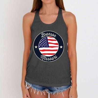 Branson Missouri Mo Vacation Souvenir Graphic Women's Knotted Racerback Tank