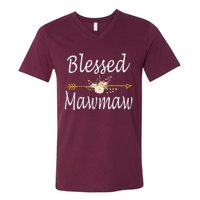 Blessed Mawmaw Mothers Day Gifts V-Neck T-Shirt