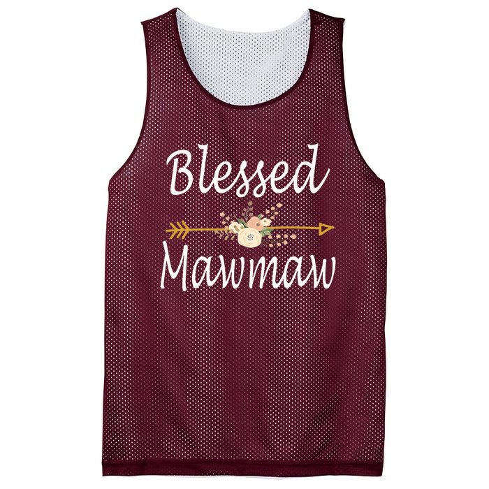 Blessed Mawmaw Mothers Day Gifts Mesh Reversible Basketball Jersey Tank