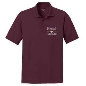 Blessed Mawmaw Mothers Day Gifts PosiCharge RacerMesh Polo