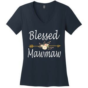 Blessed Mawmaw Mothers Day Gifts Women's V-Neck T-Shirt