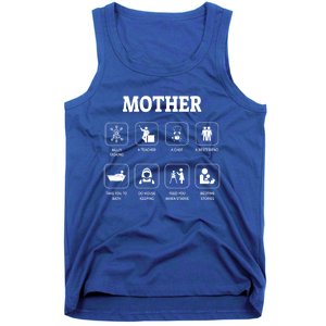 Busy Mother Mom's Duties Multi Tasking Teacher Chef Friend Gift Tank Top