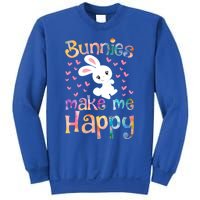 Bunnies Make Me Happy Bunny Rabbit Girls Pet Owner Mom Gift Sweatshirt