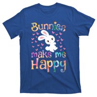 Bunnies Make Me Happy Bunny Rabbit Girls Pet Owner Mom Gift T-Shirt