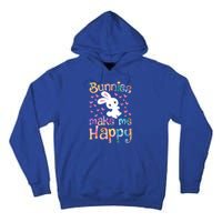 Bunnies Make Me Happy Bunny Rabbit Girls Pet Owner Mom Gift Tall Hoodie