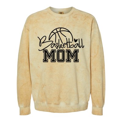 Basketball Mom Mothers Day Gifts For  Colorblast Crewneck Sweatshirt