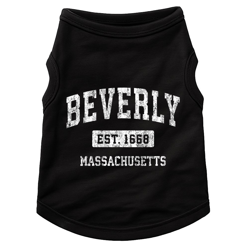 Beverly Massachusetts Ma Vintage Sports Established Doggie Tank