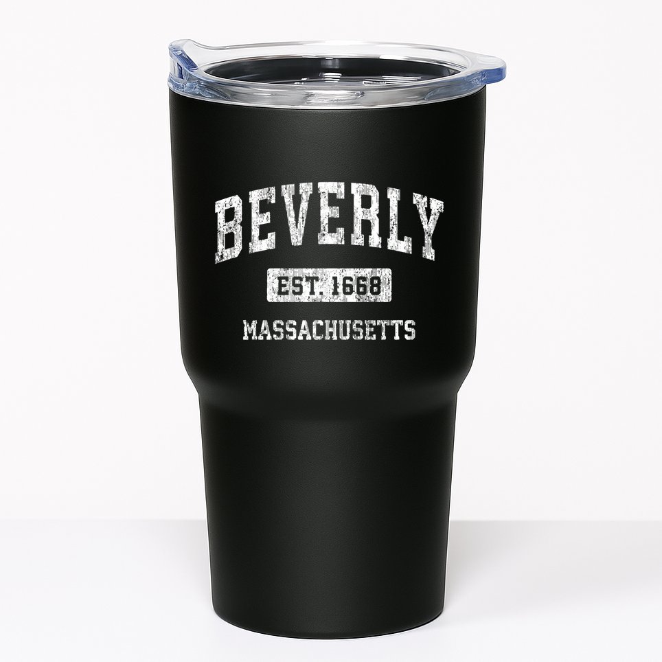 Beverly Massachusetts Ma Vintage Sports Established Tumbler
