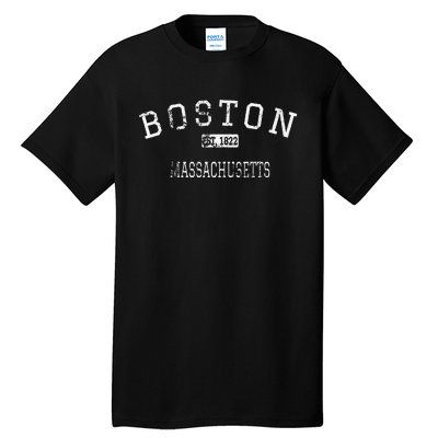 Boston Massachusetts Ma Vintage Tall T-Shirt