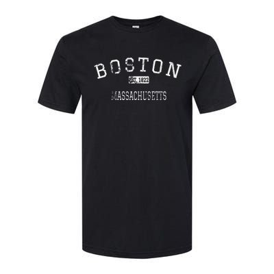 Boston Massachusetts Ma Vintage Softstyle CVC T-Shirt