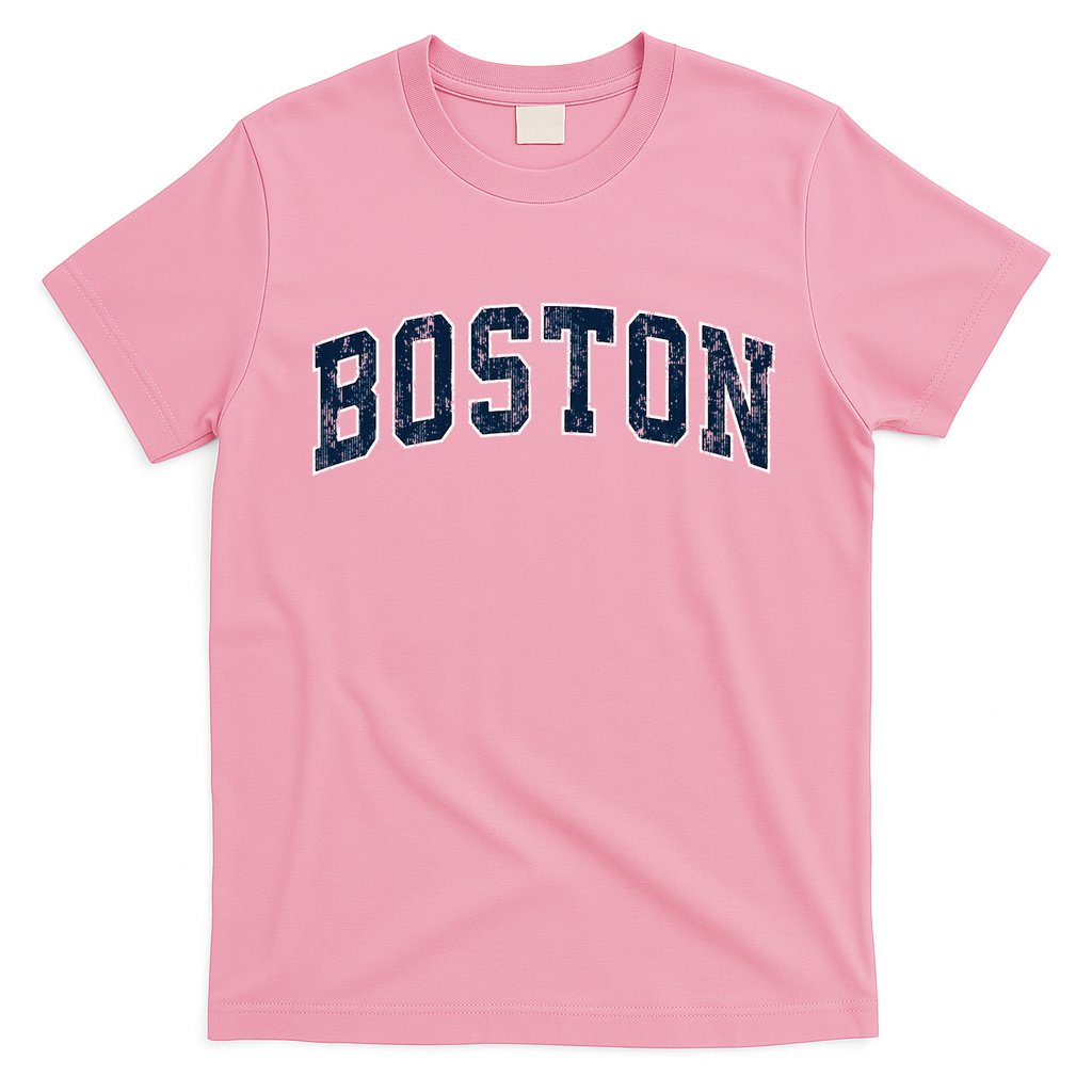 Boston Massachusetts Ma Vintage Athletic Sports Design T-Shirt