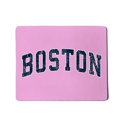 Boston Massachusetts Ma Vintage Athletic Sports Design Mousepad