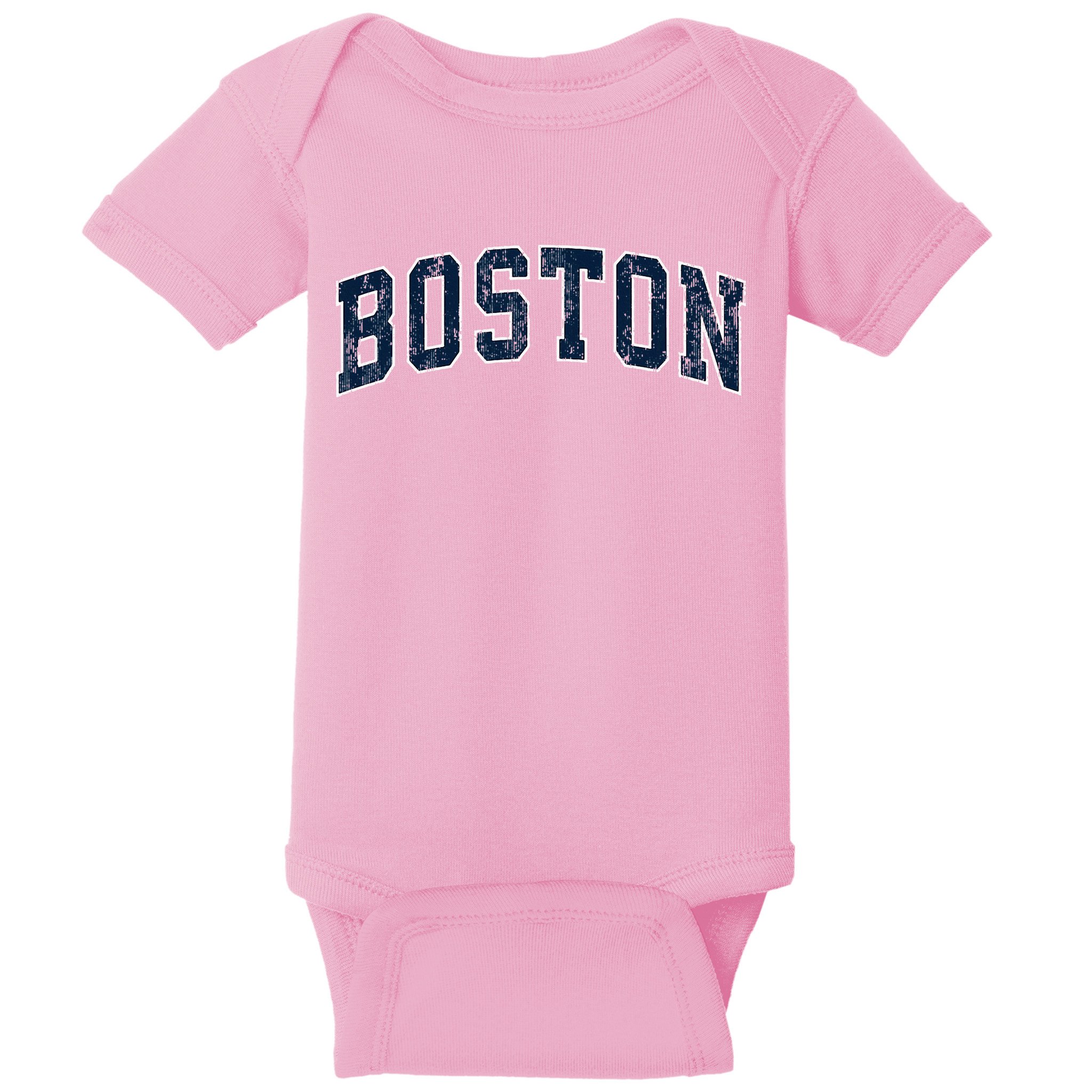Boston Massachusetts Ma Vintage Athletic Sports Design Baby Bodysuit