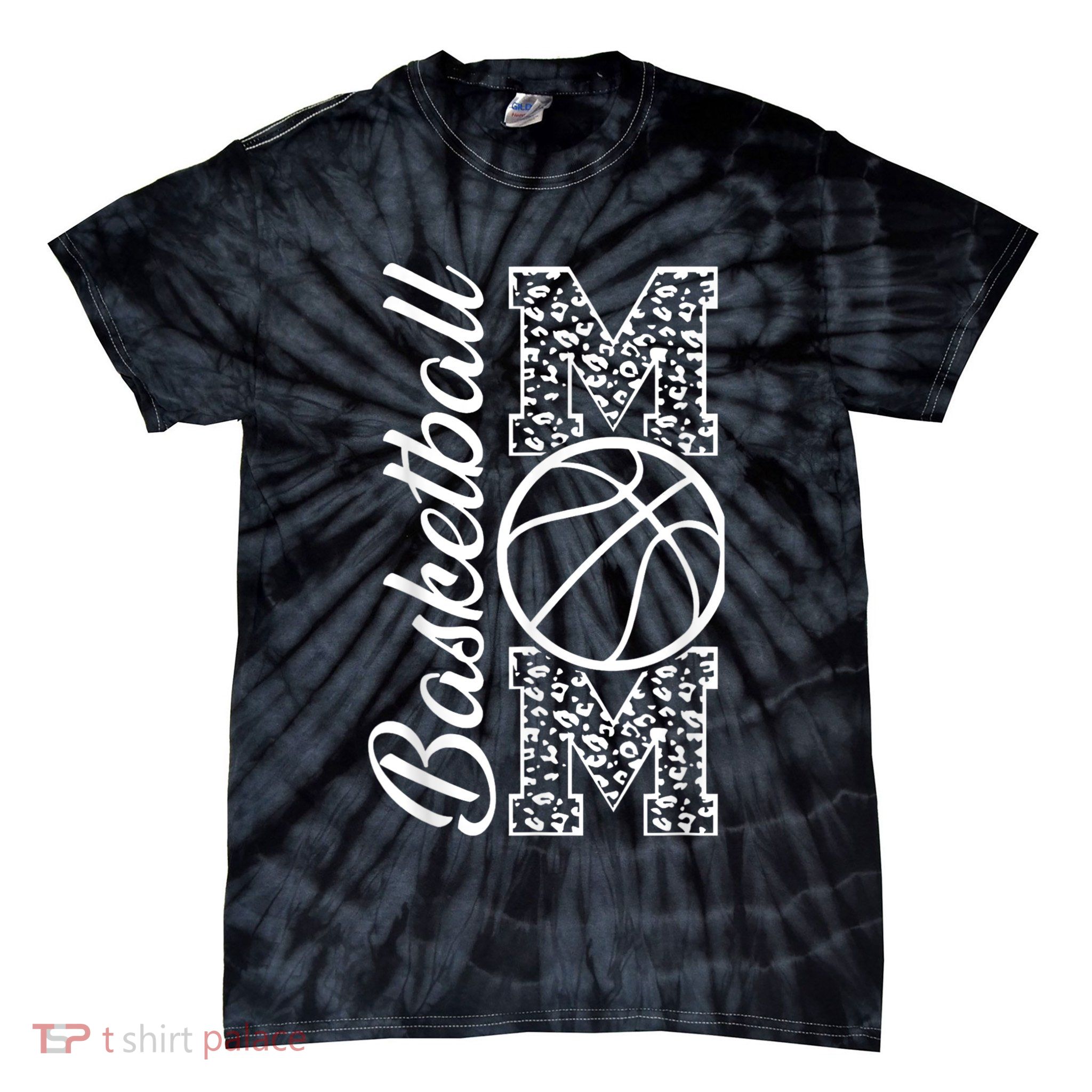 Basketball Mom, Mom Game Day Outfit Mothers Day Gifts Tie-Dye T-Shirt