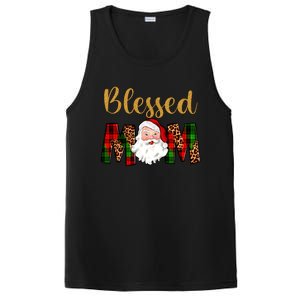 Blessed Mom Mama Santa Claus Funny Matching Family Christmas Gift PosiCharge Competitor Tank