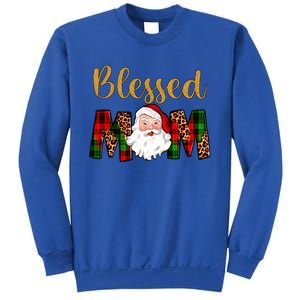 Blessed Mom Mama Santa Claus Funny Matching Family Christmas Gift Sweatshirt