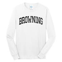 Browning Montana Mt Vintage Athletic Sports Design Long Sleeve T Tall Long Sleeve T-Shirt