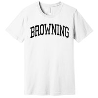 Browning Montana Mt Vintage Athletic Sports Design Long Sleeve T Premium T-Shirt