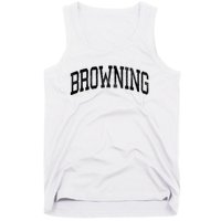 Browning Montana Mt Vintage Athletic Sports Design Long Sleeve T Tank Top