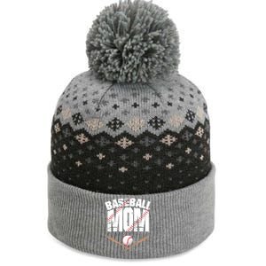 Baseball Mom mother day The Baniff Cuffed Pom Beanie